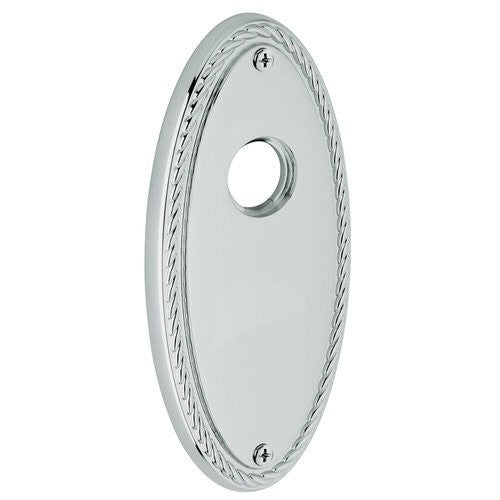 Baldwin R043030IPS R043.IPS Individual 5.8" Height Oval Rope Passage Rosette Polished Brass