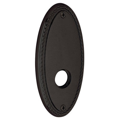 Baldwin R043402IDM R043.IDM Individual 5.8" Height Oval Rope Dummy Rosette Distressed Oil Rubbed Bronze