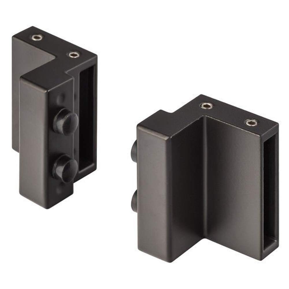 Sure-Loc BARN-STOP FBL flat black barn door track stop