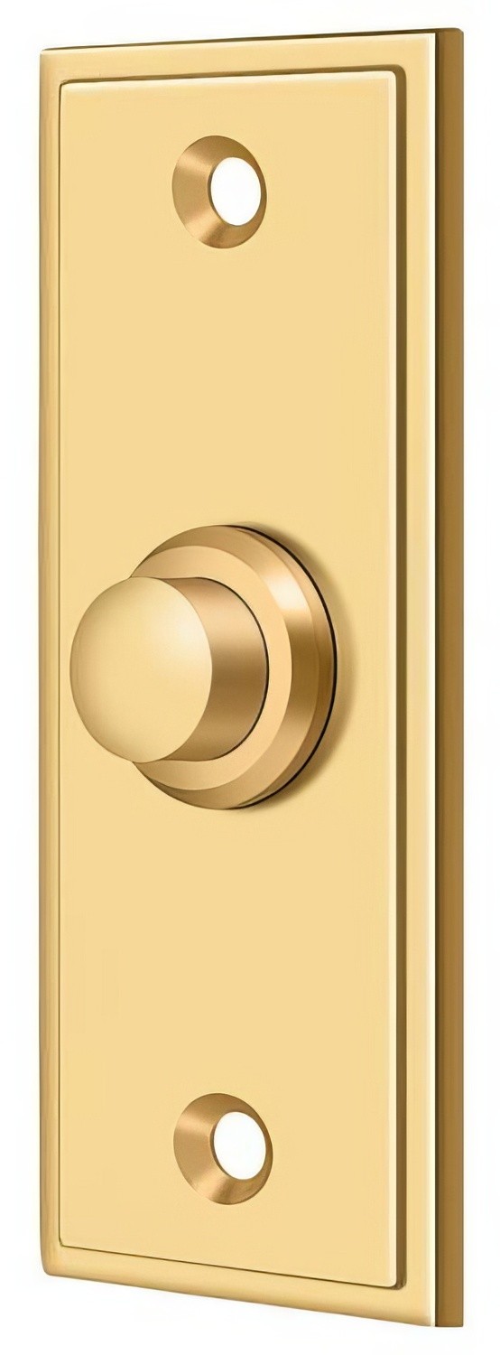 Deltana BBS333CR003 lifetime polished brass door bell