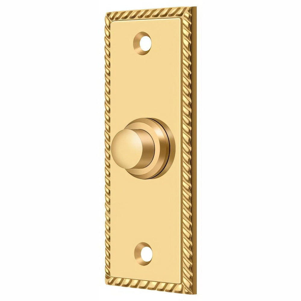 Deltana BBSR333CR003 lifetime polished brass door bell