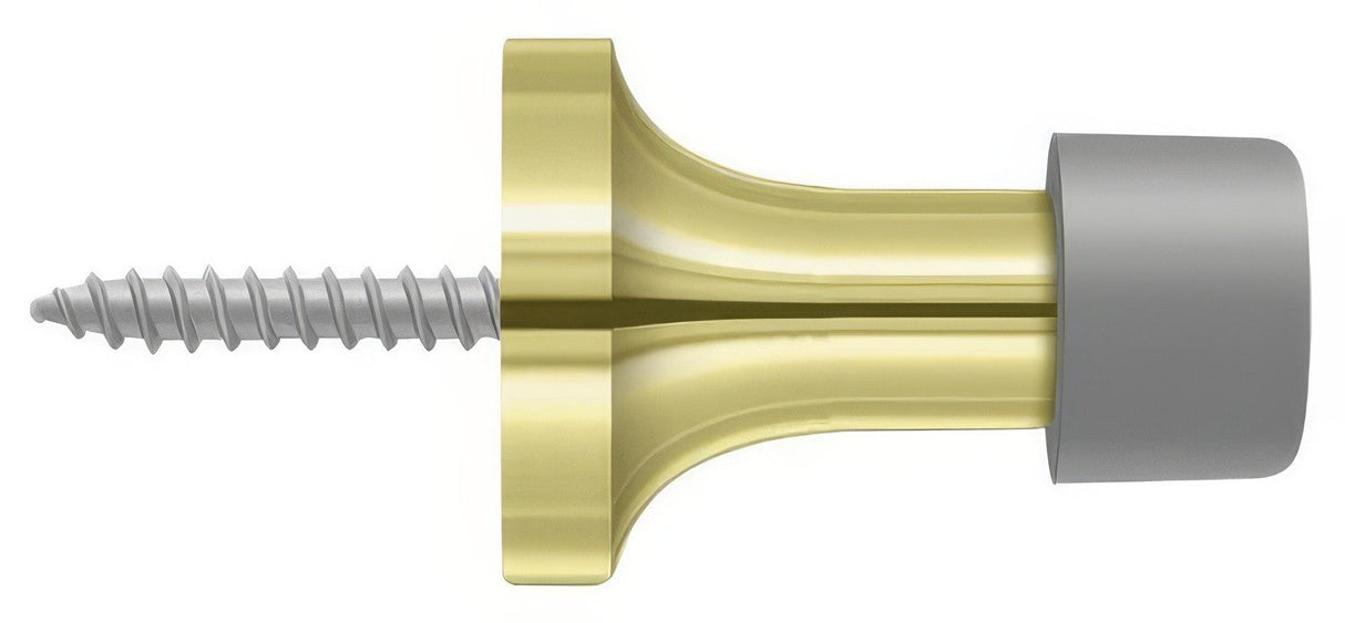 Deltana BDS125U3 polished brass baseboard door stop