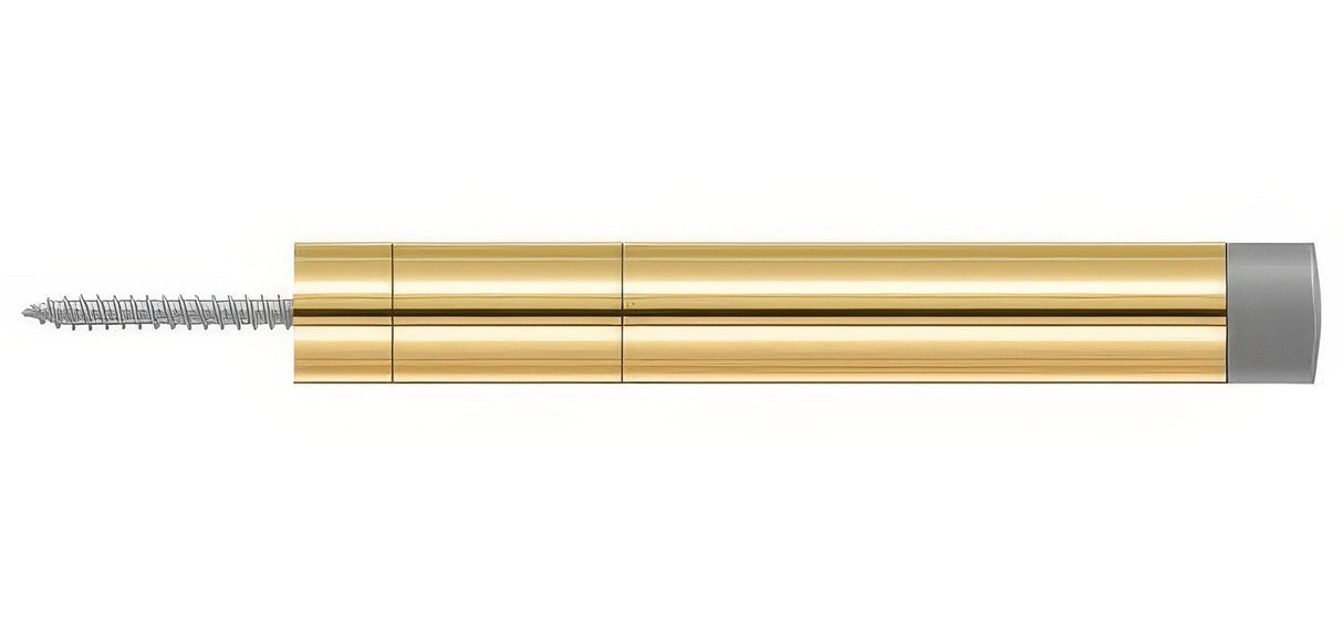 Deltana BDS450CR003 lifetime polished brass baseboard door stop