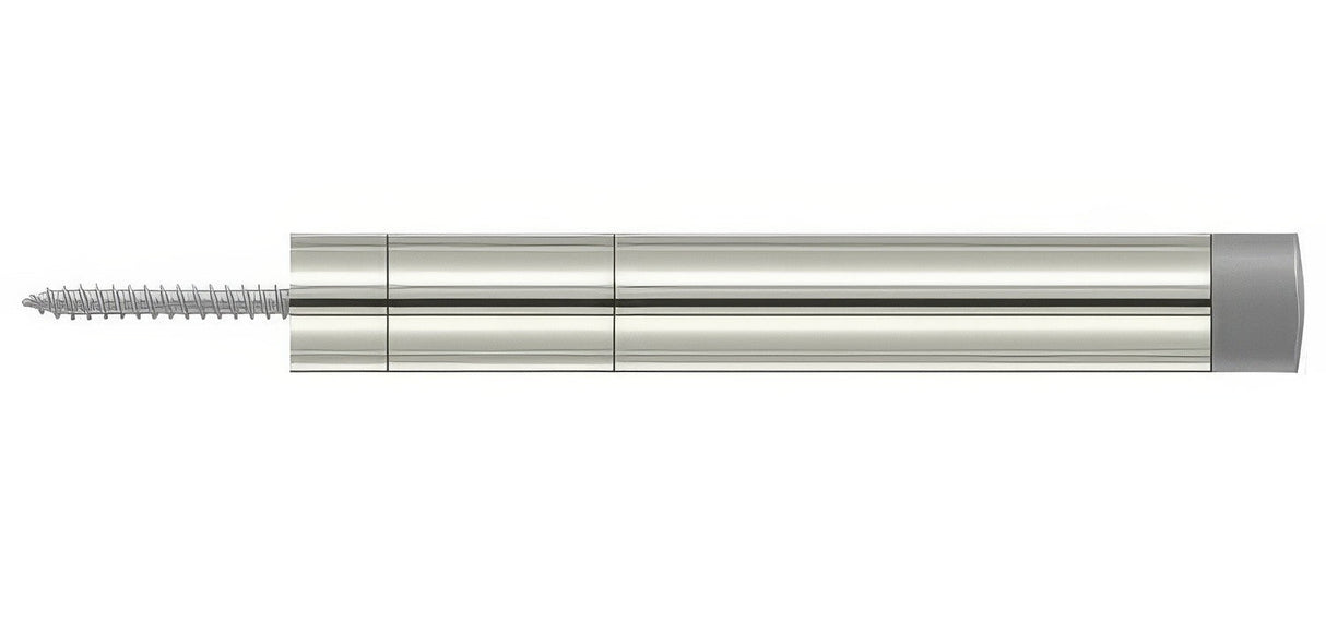Deltana BDS450U14 bright nickel baseboard door stop