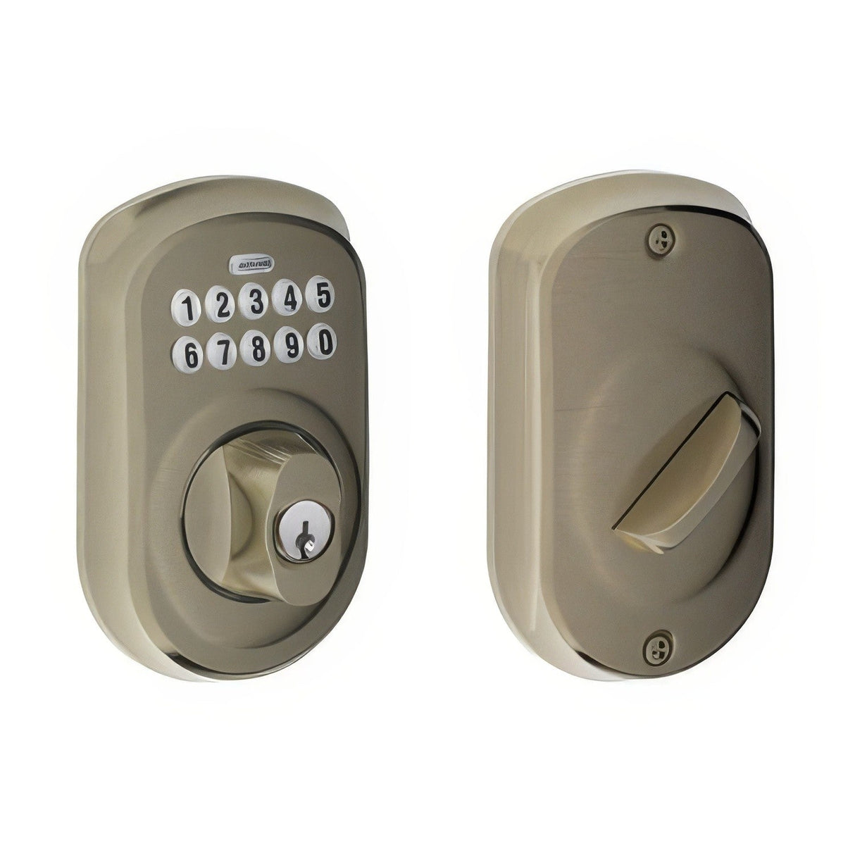 Schlage BE365PLY620 antique pewter keypad electronic deadbolt