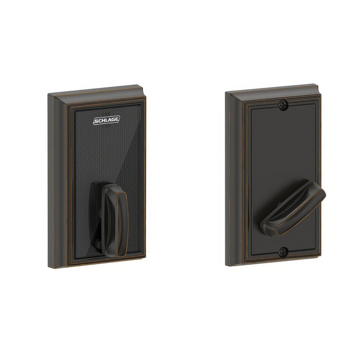 Schlage BE467FADD716 aged bronze touchscreen deadbolt