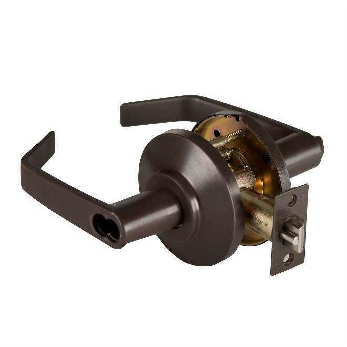 Best Access 7KC37AB15DS3613 7KC37 7K Series 2-3/4" Backset 7 Pin Entry 15 Lever and D Rose ANSI Strike Less Core Oil Rubbed Bronze