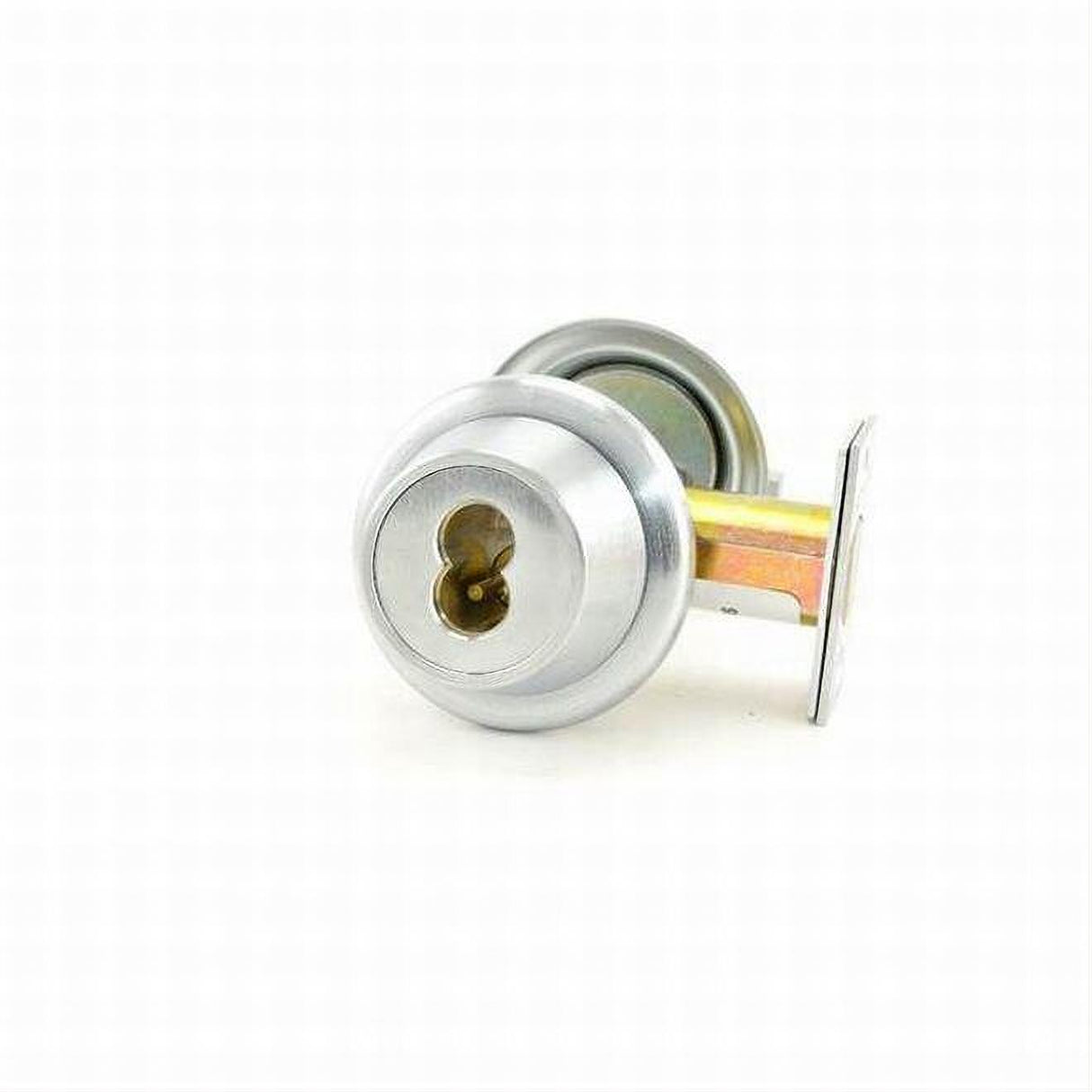 Best Access 8T27KSTK626 8T Series 2-3/8" Backset 7 Pin Single Cylinder Deadbolt Standard Strike Less Core Satin Chrome