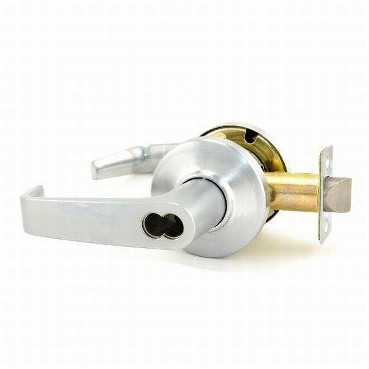 Best Access 9K37AB15CS3626 9K Series 2-3/4" Backset 7 Pin Entry 15 Lever and C Rose with ANSI Strike Less Core Satin Chrome
