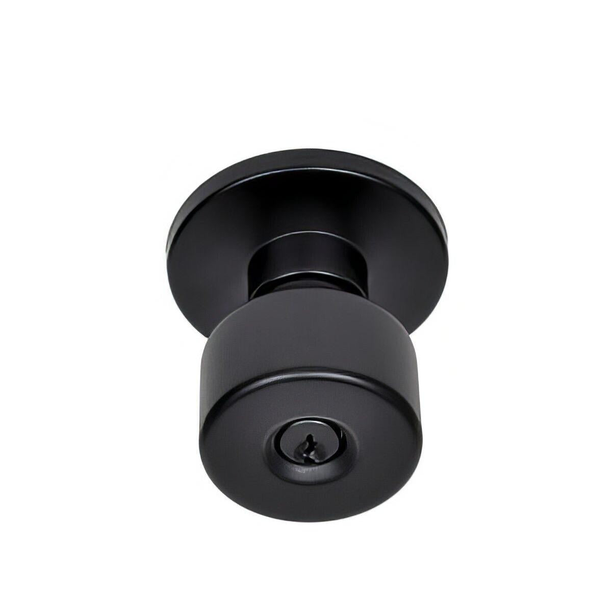 Better Home Products 47544BLK Mission Bell Keyed Entry Door Knob Matte Black