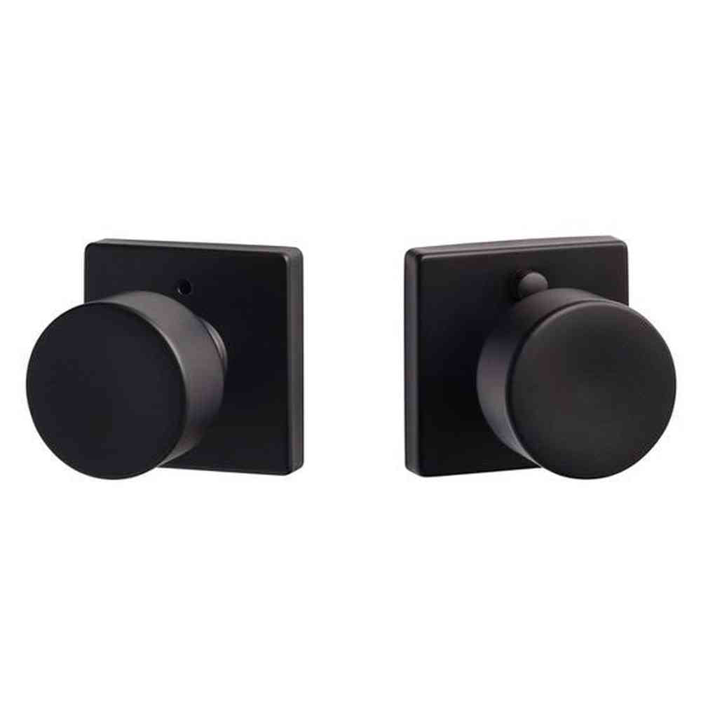 Sure-Loc BG102-SQ FBL flat black privacy door knob