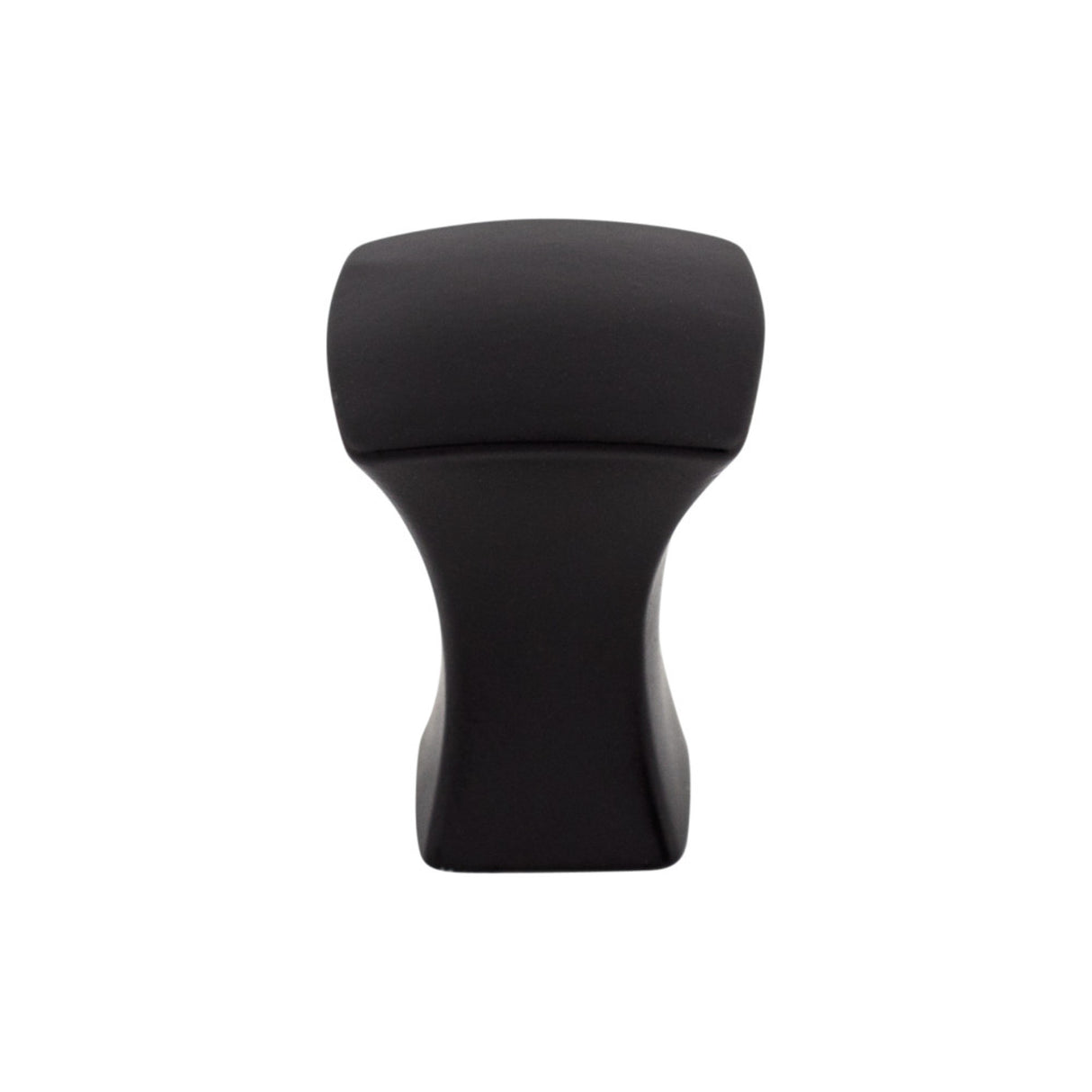 Top Knobs TK550BLK Glacier 3/4" Length Square Knob Flat Black
