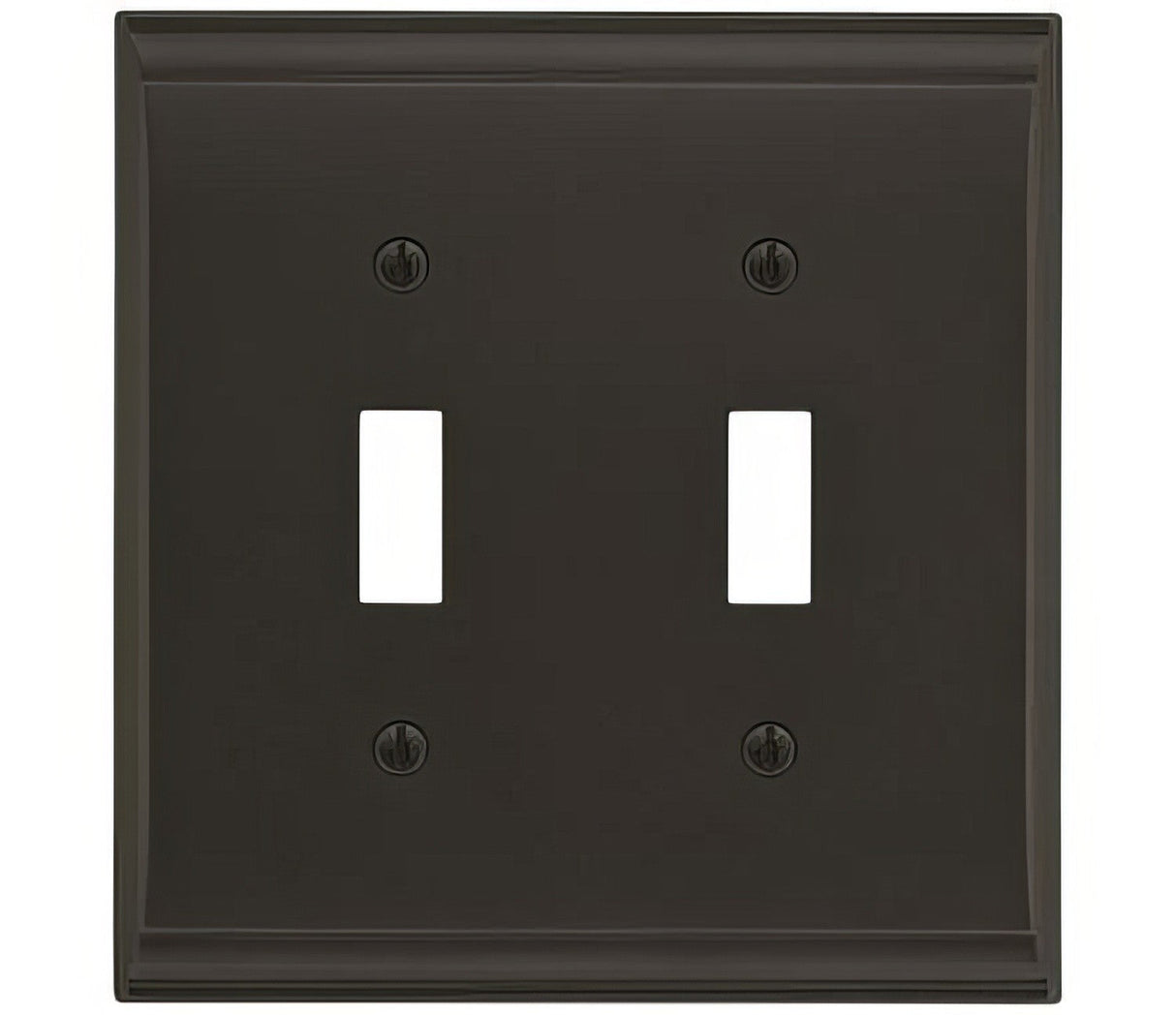 Amerock BP36501BBR black bronze double toggle wall plate