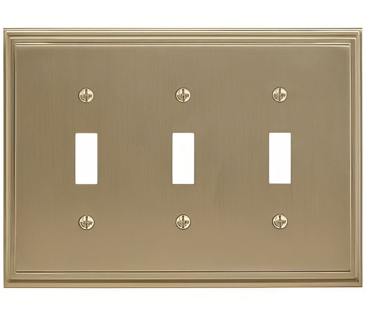 Amerock BP36516BBZ Mulholland triple toggle wall plate, additional view