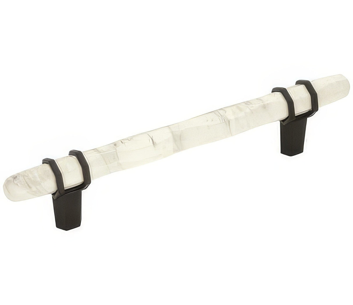 Amerock BP36649MWBBR marble white/black bronze cabinet pull