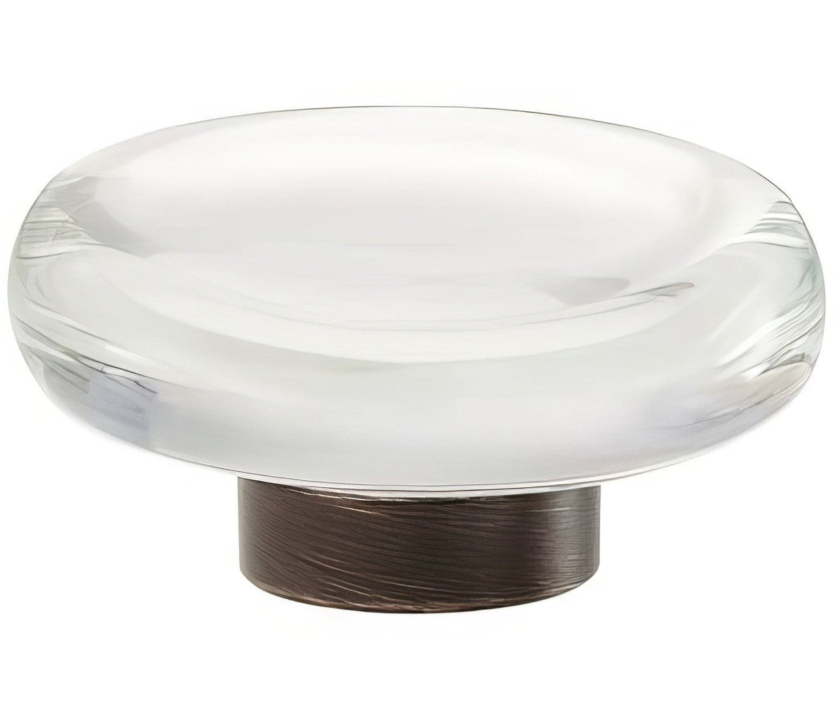 Amerock BP36652CORB clear/oil rubbed bronze cabinet knob
