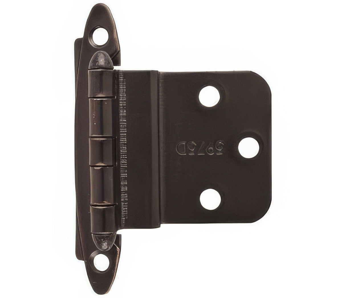 Amerock BPR3417ORB Functional Hardware cabinet hinge in satin stainless, additional view