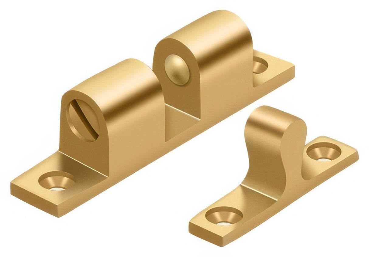 Deltana BTC20CR003 lifetime polished brass ball tension catch