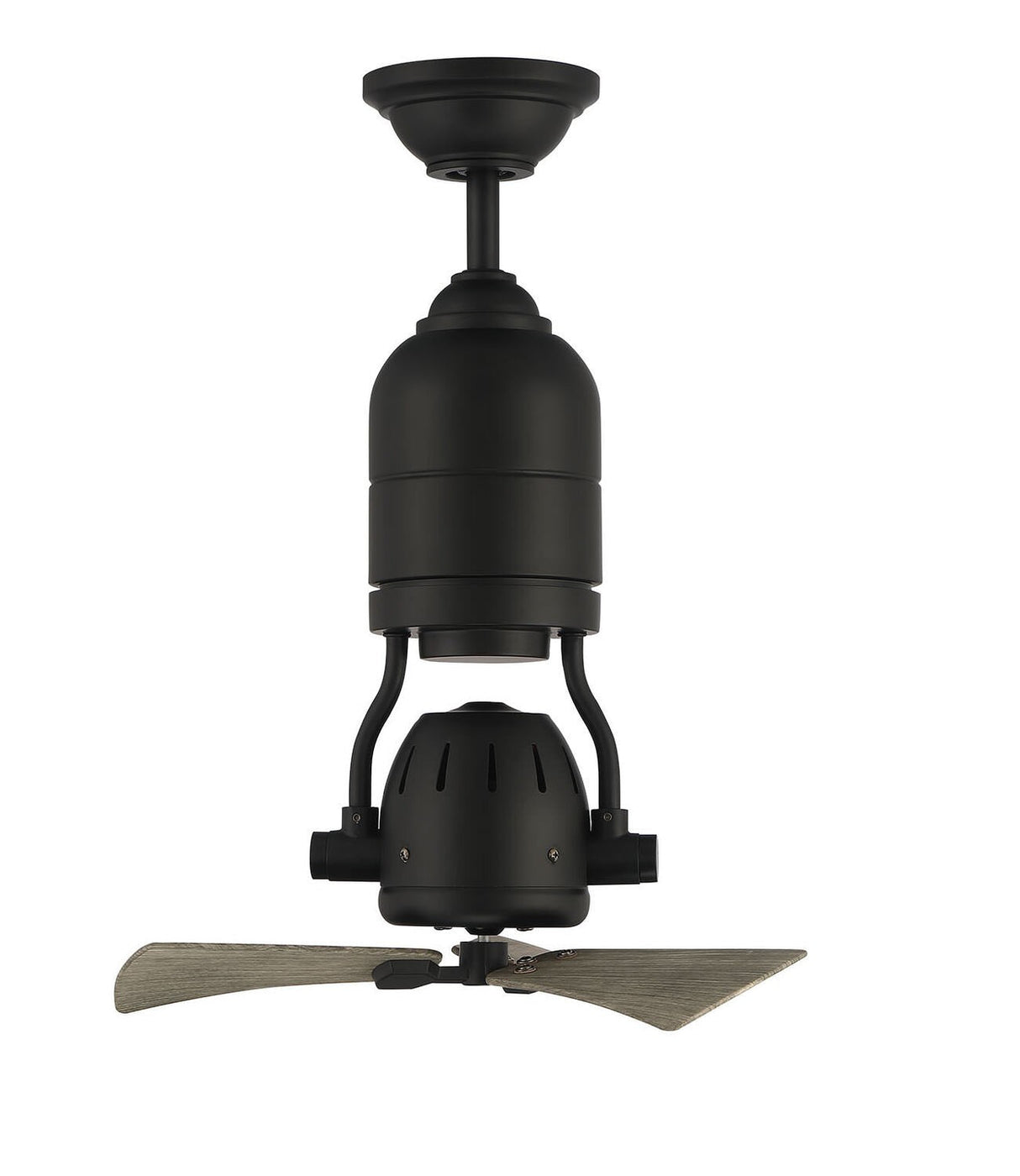 Craftmade BW318FB3 BW318-3 18" Bellows Uno Ceiling Fan Flat Black