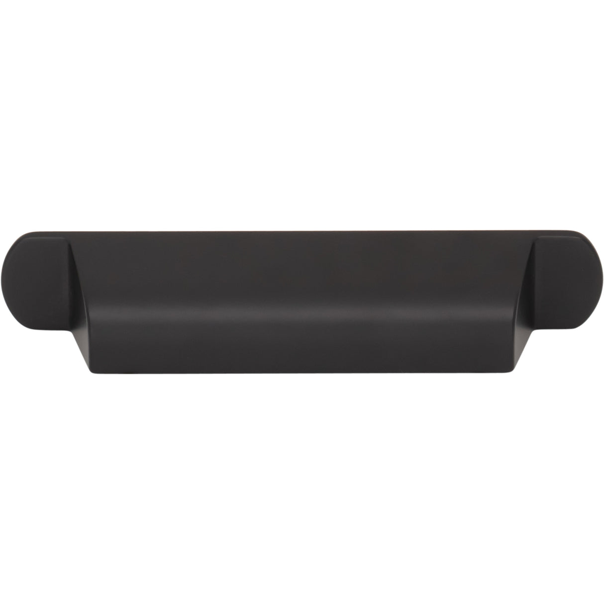 Top Knobs TK3361BLK Cressing 3 3/4" Center to Center Cup/Bin Pull Flat Black