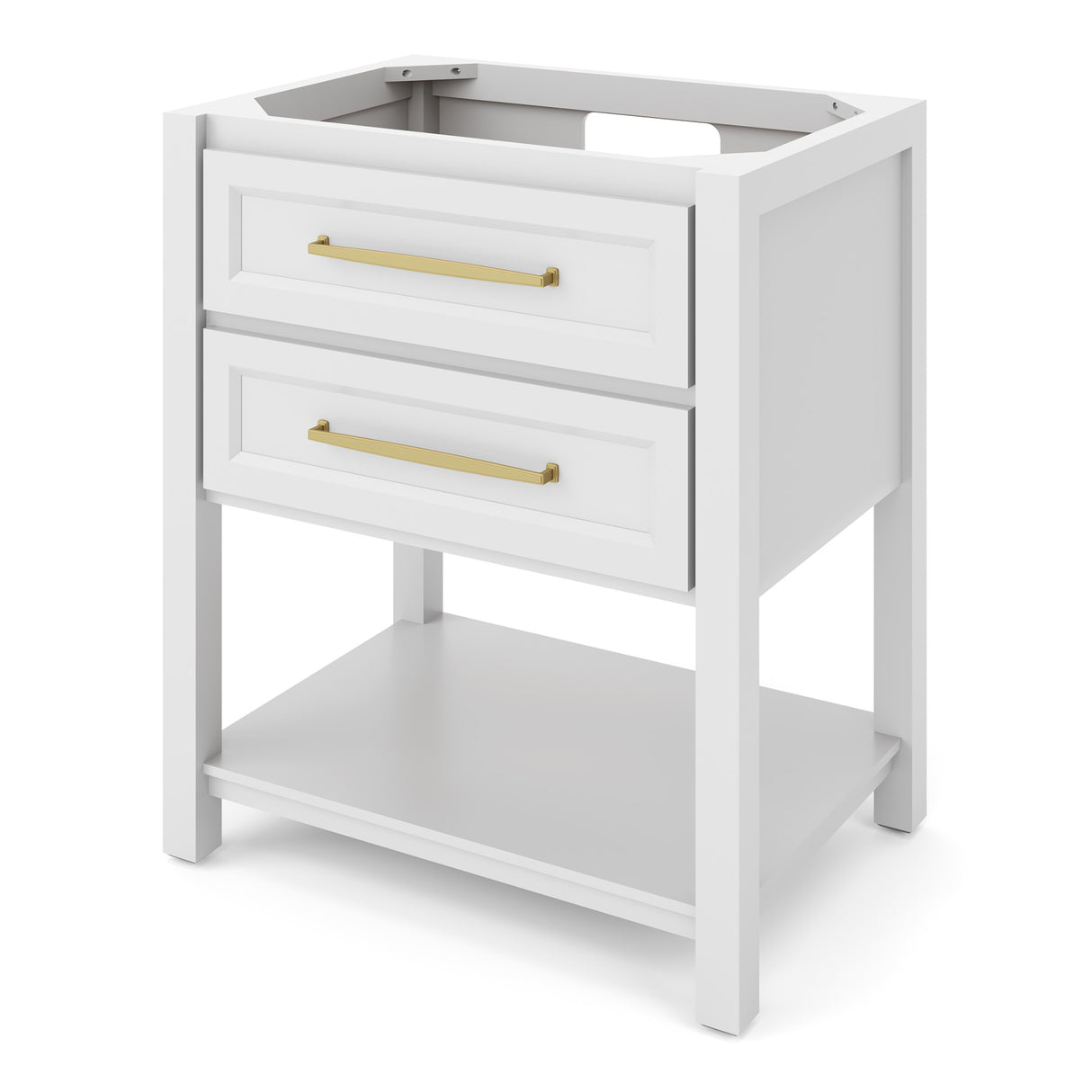 Jeffrey Alexander Kipling 31" White Single Sink Bathroom Vanity with Blue Limestone Top - Single-Hole Faucet Top product image 2