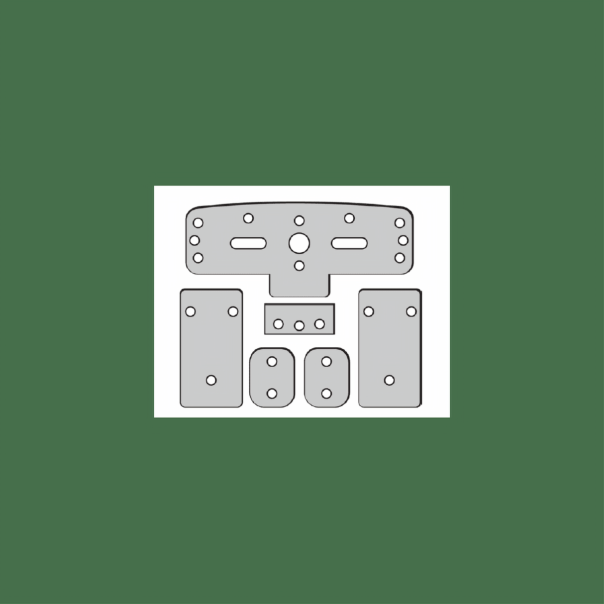 Cal-Royal 612-SHIM Glass Bead Shim Kit for Vertical Type Exit Device