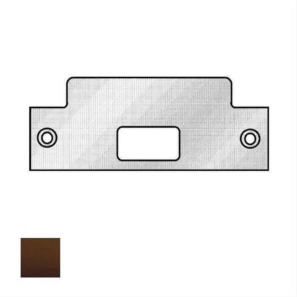 Cal-Royal ASA478-10B ANSI/ASA Strike 4-7/8" x 3-3/8" x 1-1/4" Oil Rubbed Dark Bronze