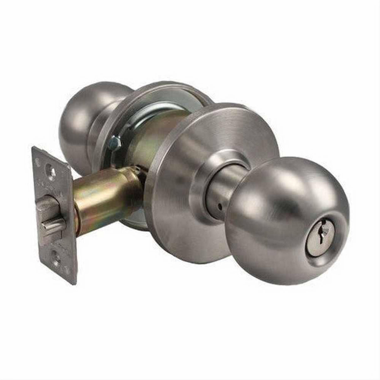 Cal-Royal BA09-32D Grade 2 Institution Door Knob with 2-3/4" Backset Satin Stainless Steel