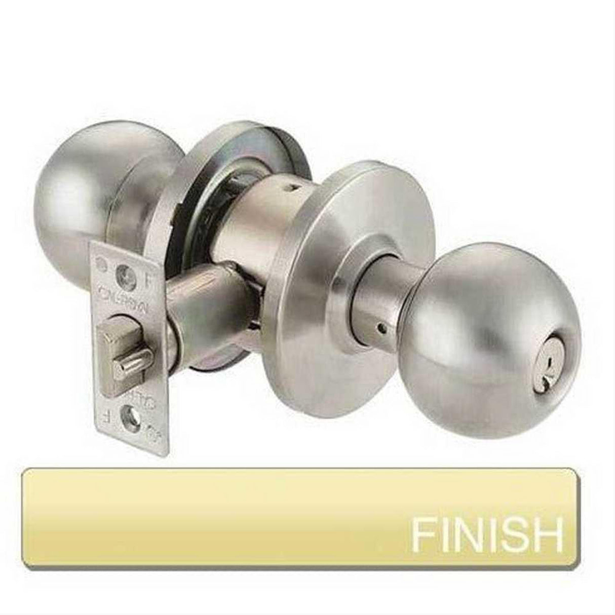 Cal-Royal BA30-10 Grade 2 Passage Door Knob with 2-3/4" Backset Satin Bronze