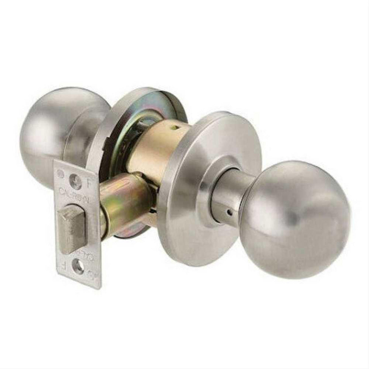 Cal-Royal BA30-32D Grade 2 Passage Door Knob with 2-3/4" Backset Satin Stainless Steel
