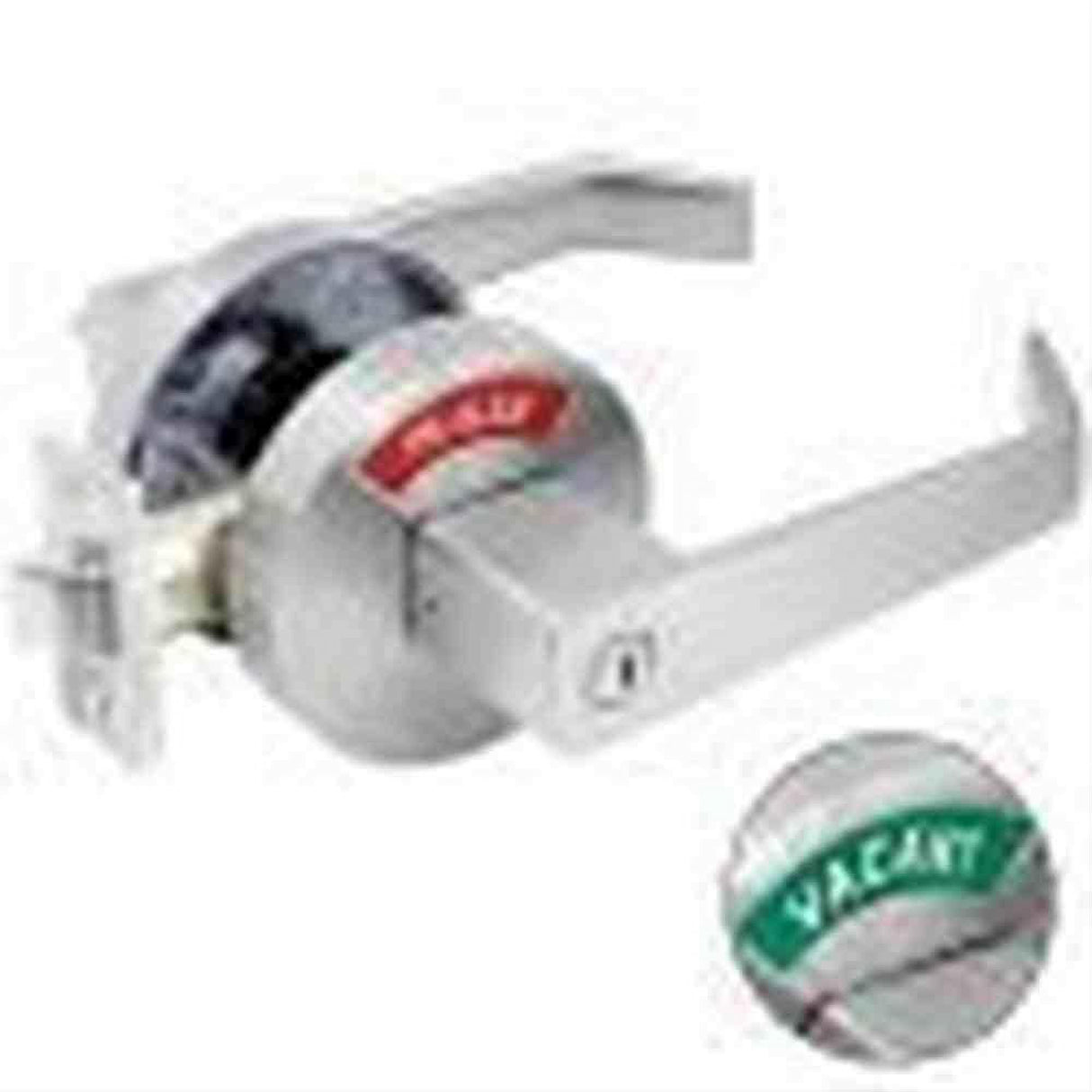 Cal-Royal INDLEV-20-26D Commercial Grade Privacy Indicator Door Leverset Satin Chrome