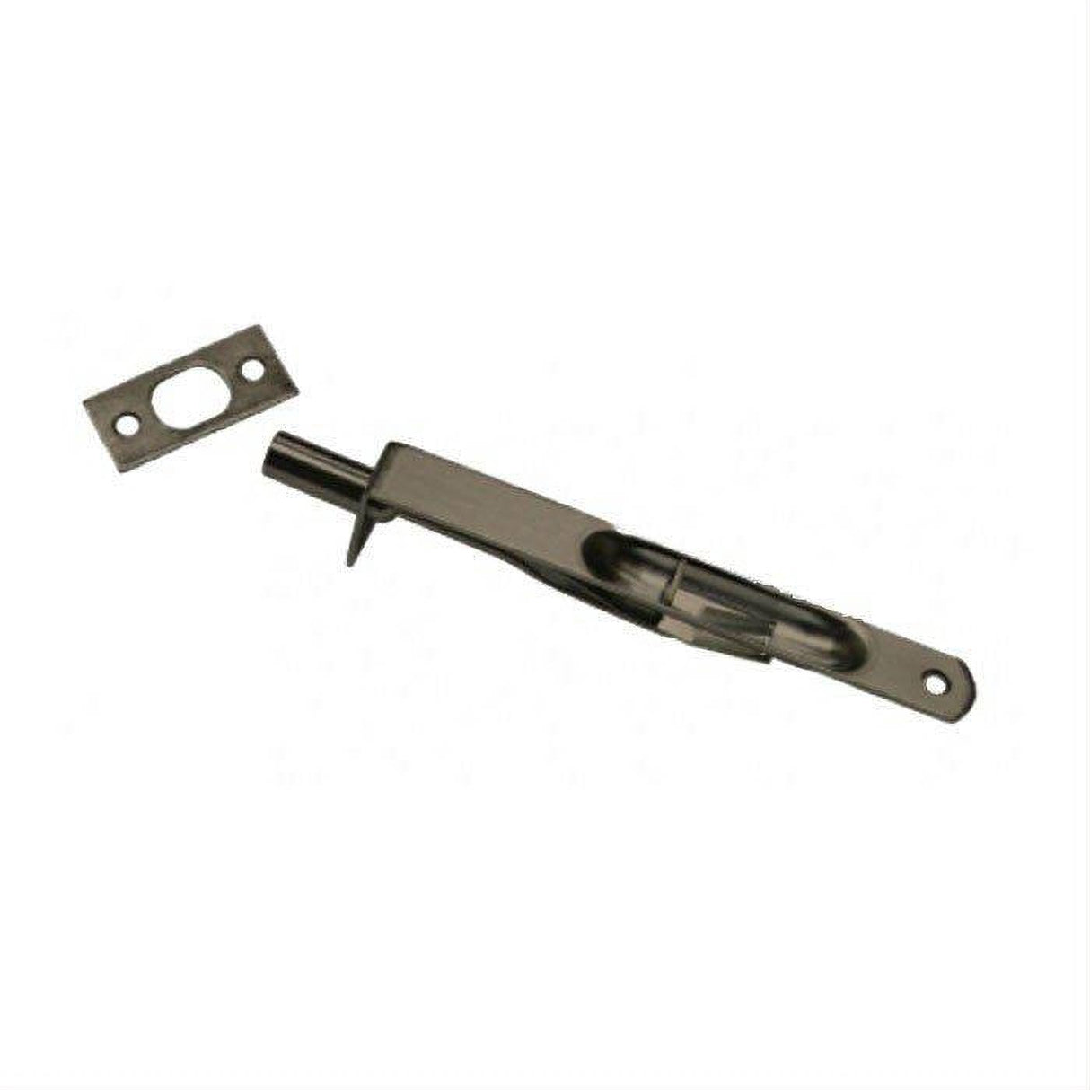 Cal-Royal MB85R-15A 6" Brass Security Bolt Satin Nickel Blackened