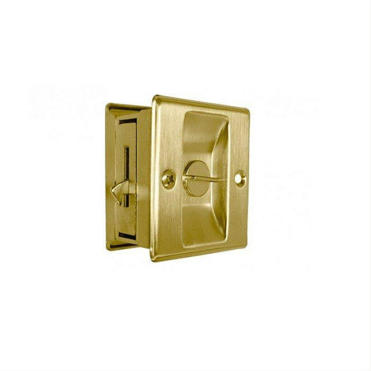 Cal-Royal SDL16-3 Privacy Sliding Door Lock Bright Polished Brass