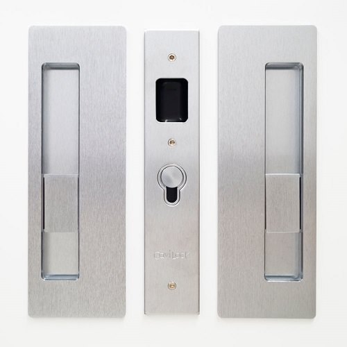 Cavilock CL400B0125 CL400B-25 Privacy Pocket Door Pull Satin Chrome