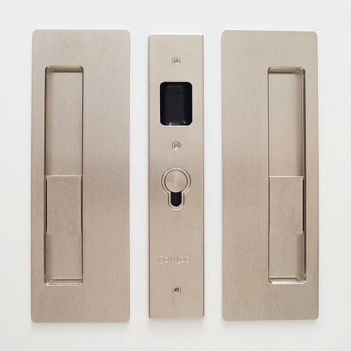 Cavilock CL400B0325 CL400B-25 Privacy Pocket Door Pull Satin Nickel