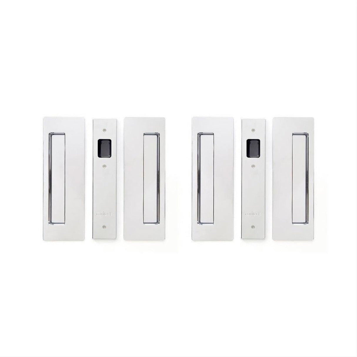 Cavilock CL400D0025 1 3/8" Non Magnetic Non Latching Passage Pocket Door Lock Chrome