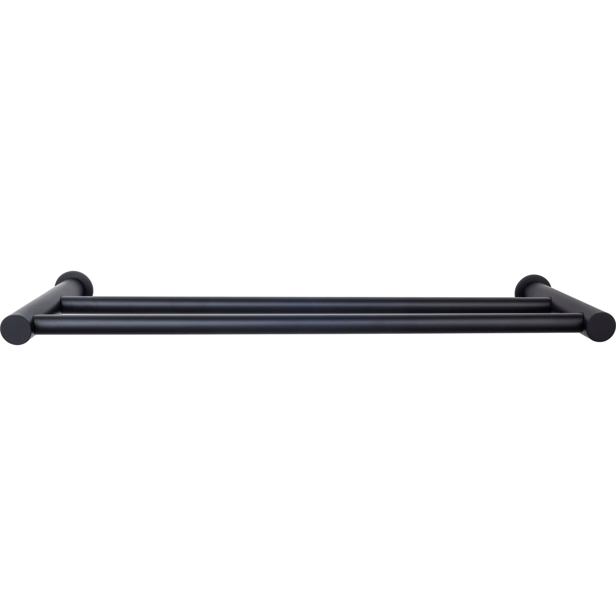 Top Knobs HOP7BLK TOP BATH (R) Hopewell Bath Double 19 1/2" Wall Mounted Towel Bar Flat Black