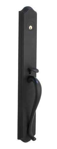 Copper Creek CD4610BC black single cylinder handleset