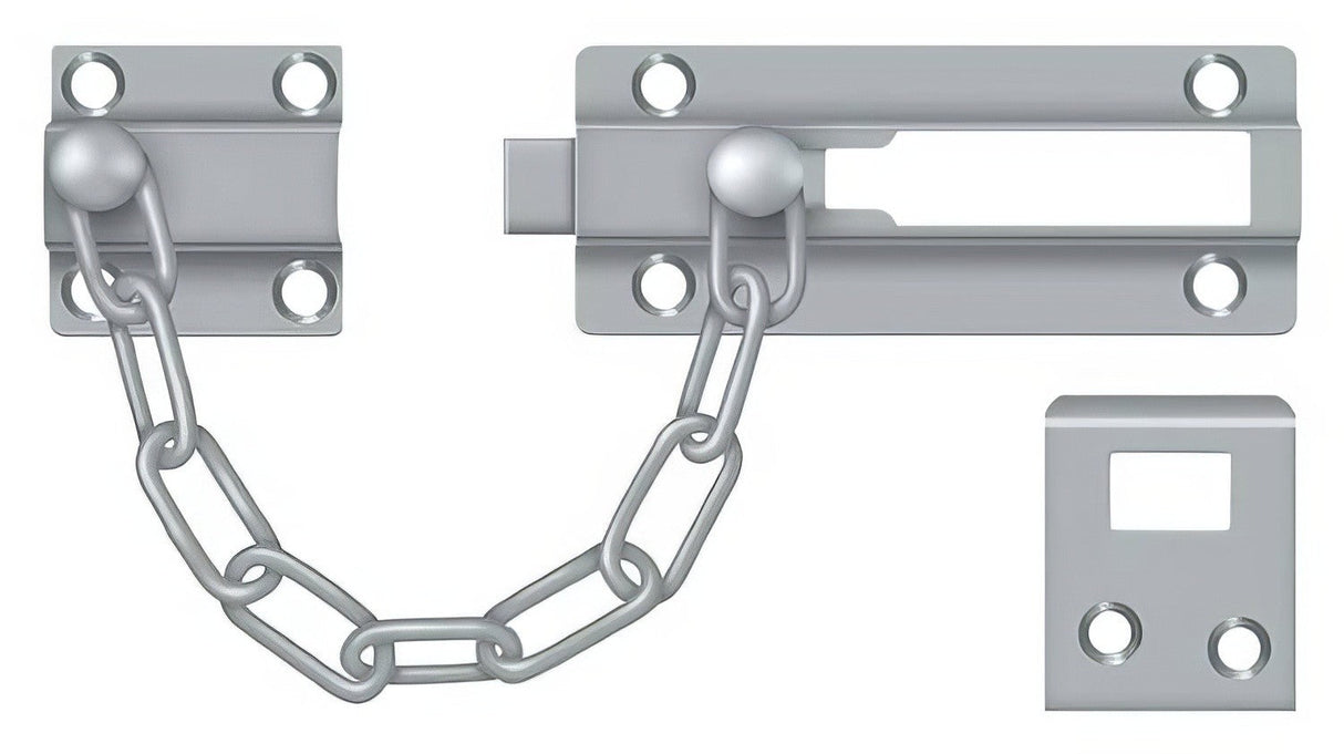 Deltana CDG35U26D brushed chrome door bolt