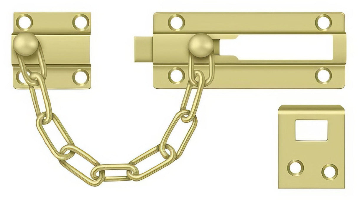 Deltana CDG35U3 polished brass door bolt