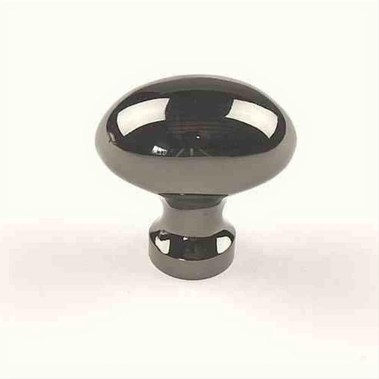 Century Hardware 10306-NB Elite 1-1/4" DIA Oval Cabinet Knob Black Nickel
