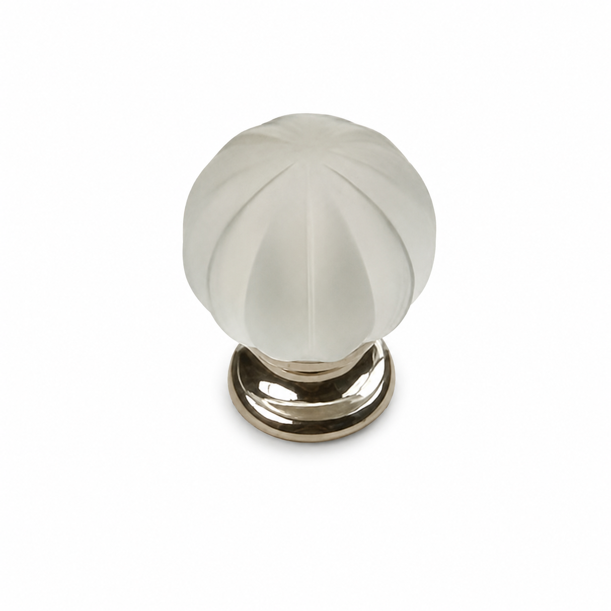Century Hardware 18409-15F Tahoe 1-1/4" DIA Round Glass Cabinet Knob Satin Nickel/Frosted