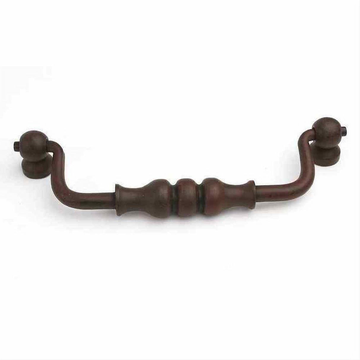 Century Hardware 40348-NR Savannah 5-1/16" Centers Drop Down Cabinet Pull Natural Rust