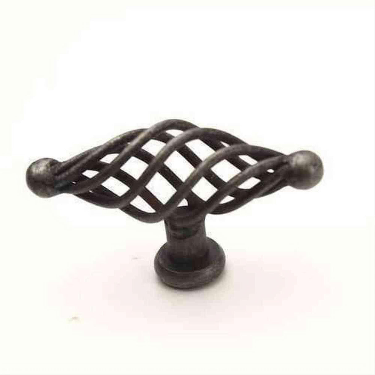 Century Hardware 42428-WI Saxon 2-3/4" DIA Birdcage Cabinet Knob Wrought Iron
