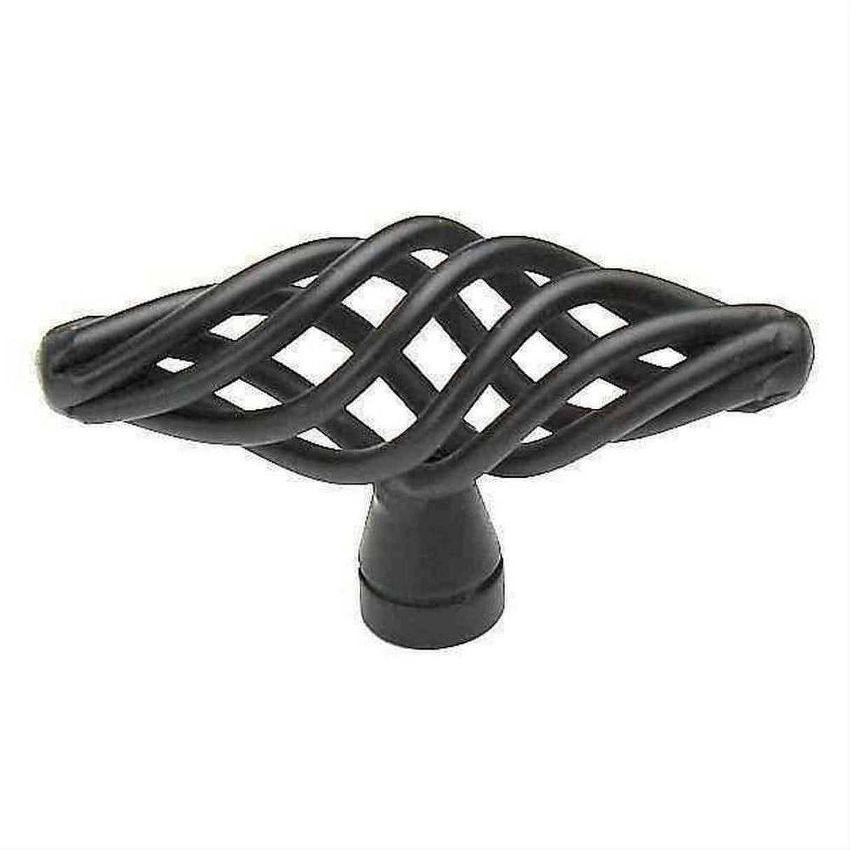 Century Hardware 44002-MB Orleans 2-3/8" Overall Length Wrought Iron Birdcage Cabinet Knob Matt Black