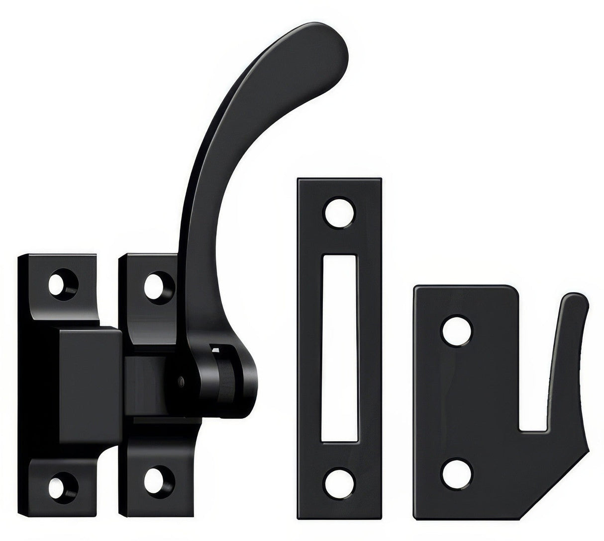 Deltana CF450U19 flat black casement fastener
