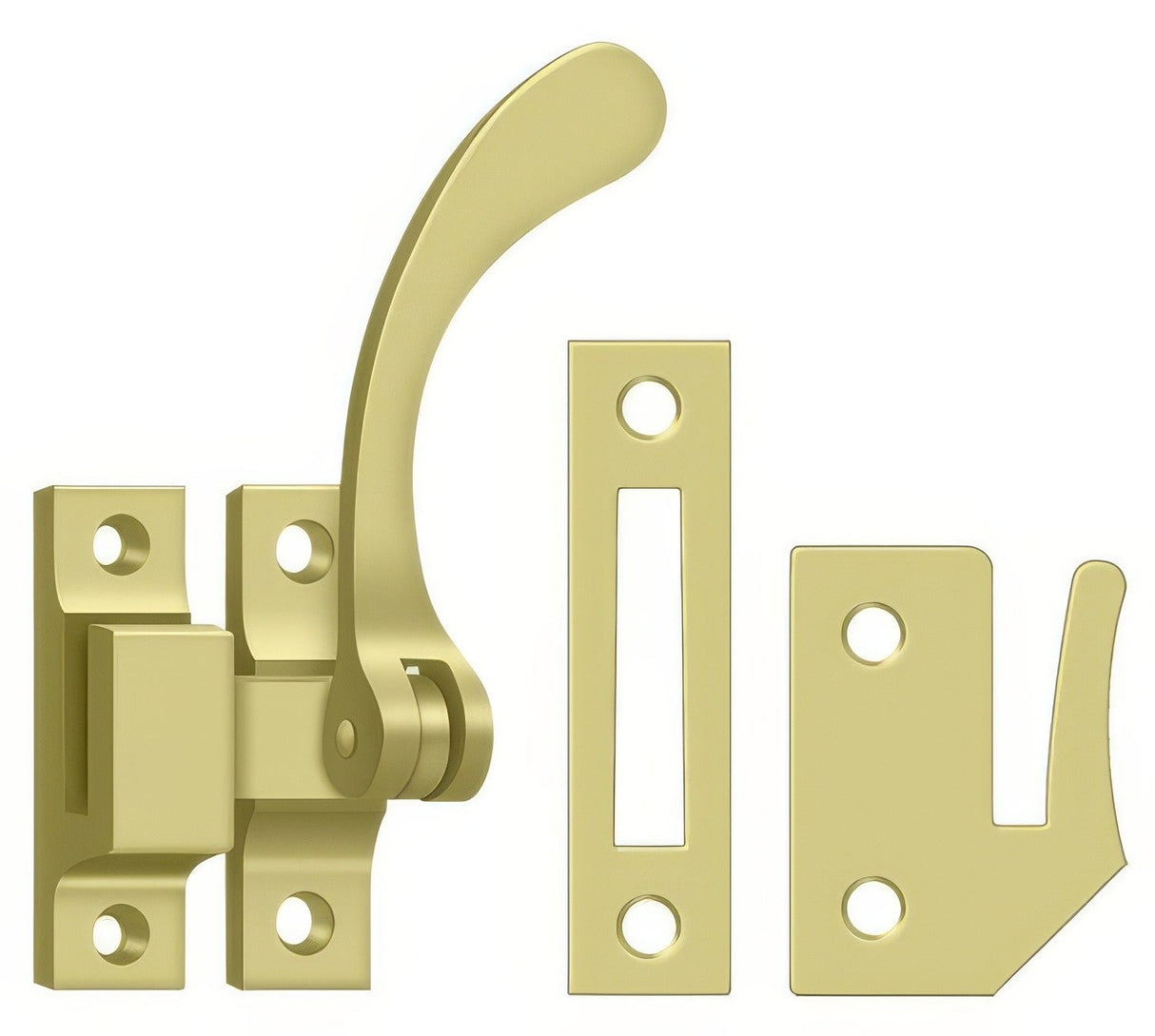 Deltana CF450U3 bright brass casement fastener