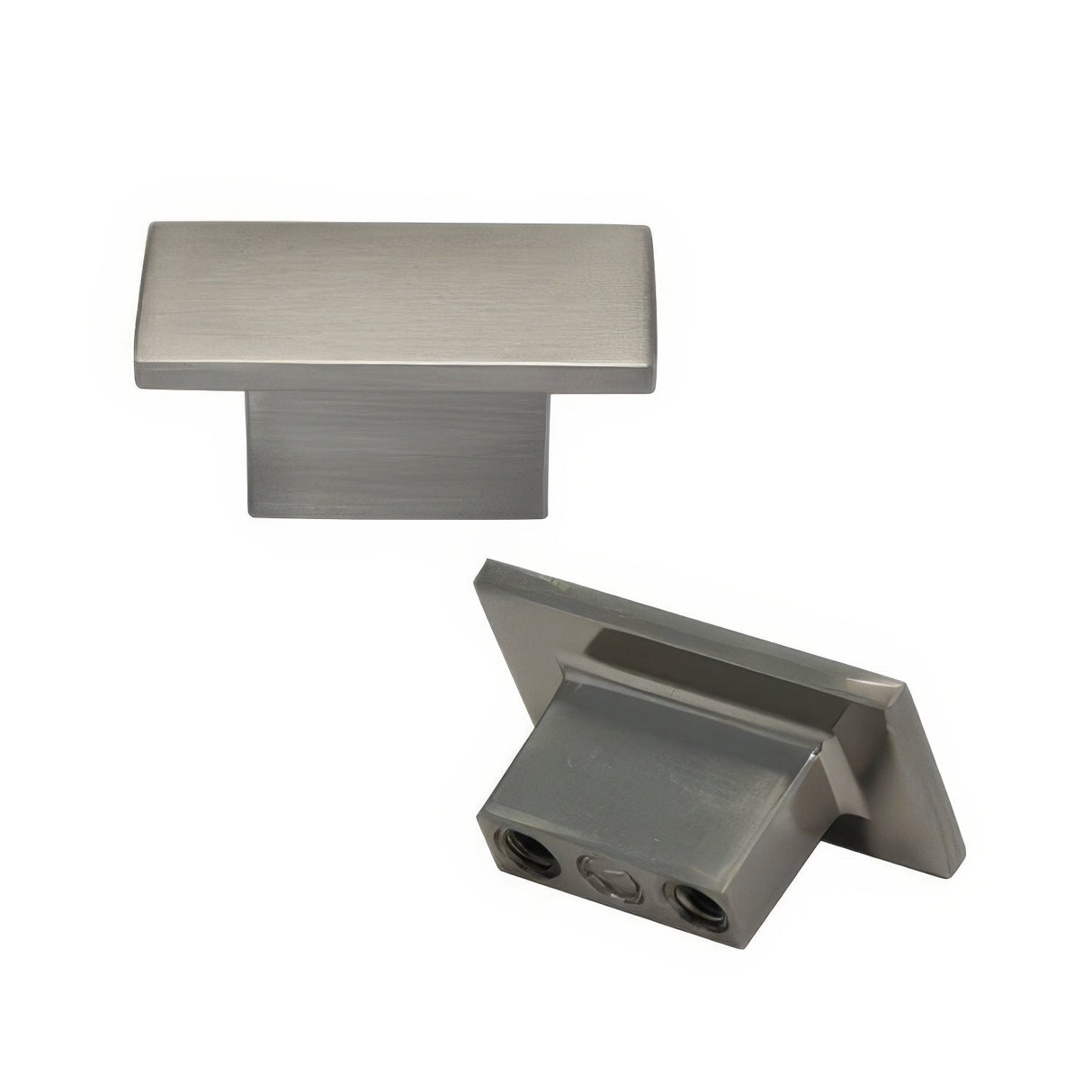 Crown Cabinet Hardware CHK81021SN 1-1/4" Square Cabinet Knob Satin Nickel, front view