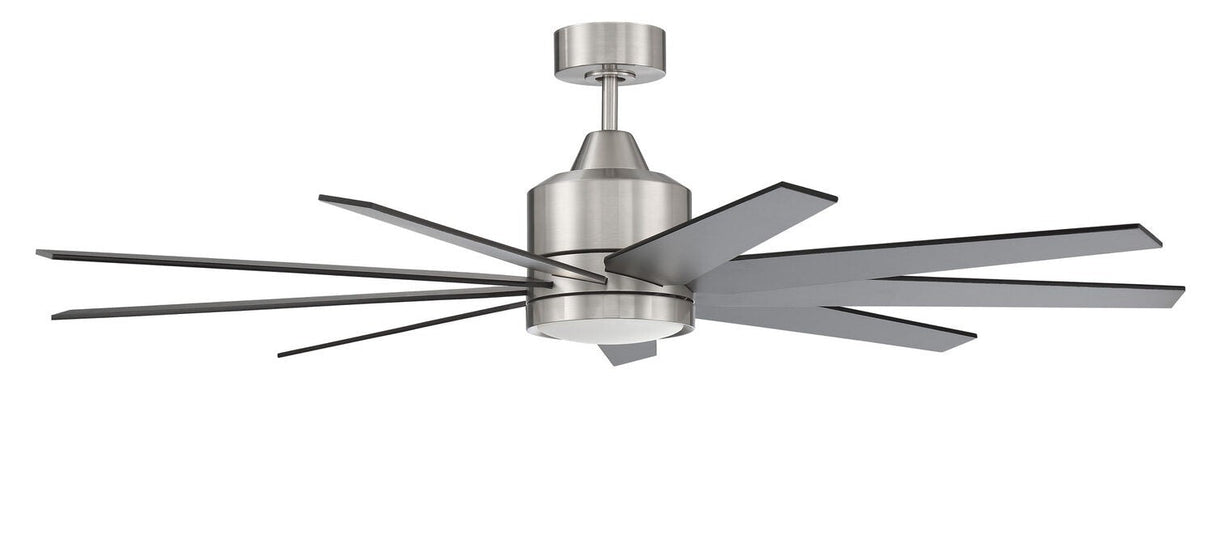 Craftmade CHP60BNK9 brushed polished nickel ceiling fan blades included