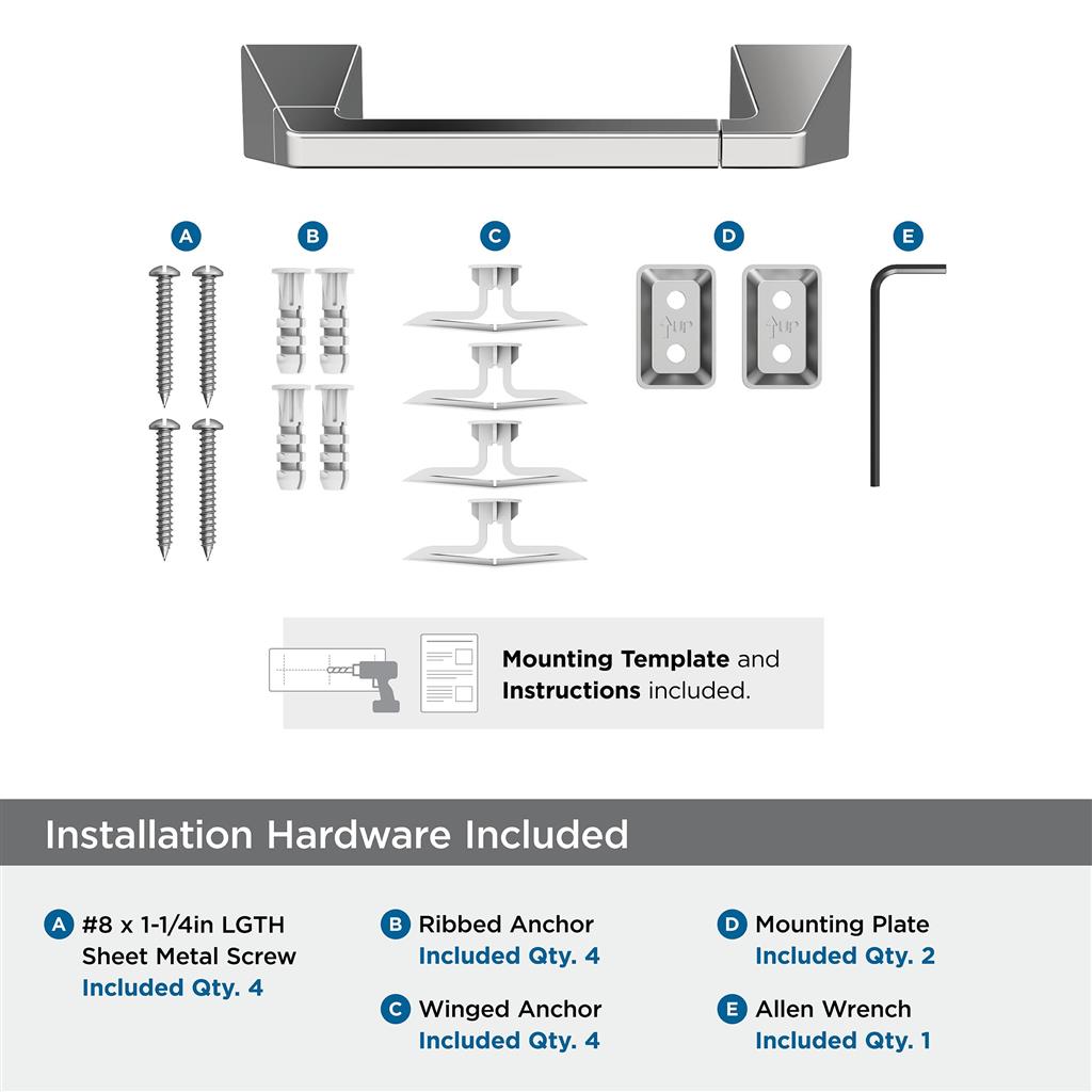 Amerock BH3600126 included mounting hardware